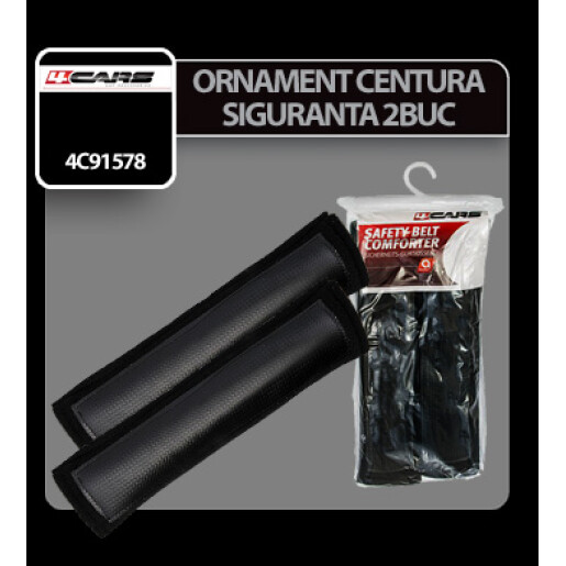Ornament centura siguranta 2buc 4Cars - Negru
