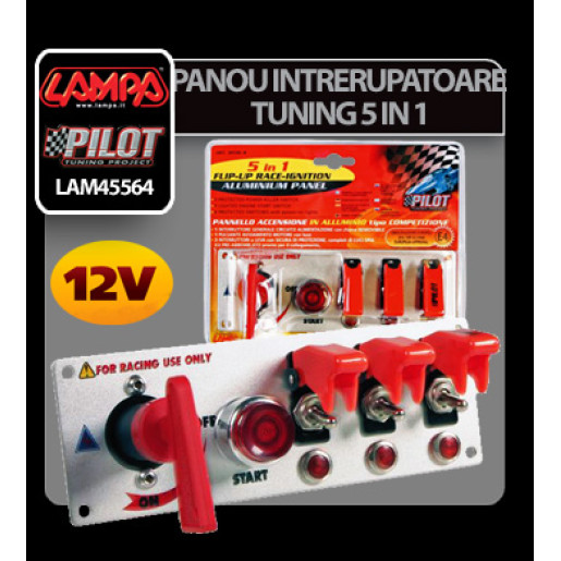 Panou intrerupatoare tuning 5 in 1 12V