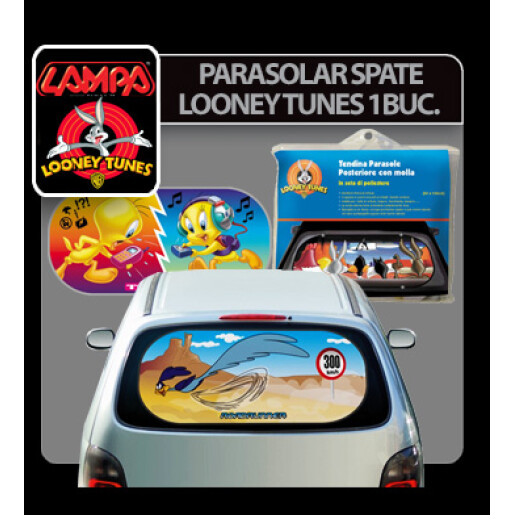 Parasolar spate cu ventuze Looney Tunes 1buc - Road Runner