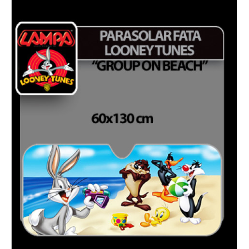 Parasolar fata Looney Tunes 1buc 60x130cm - Group on beach