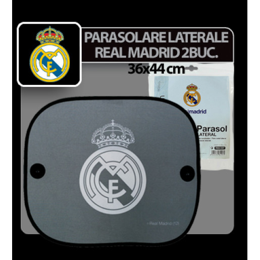 Parasolare laterale cu ventuze Real Madrid 2buc. - 36x44cm