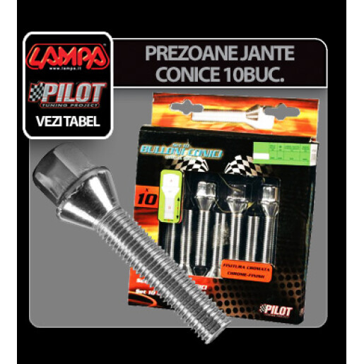 Prezoane jante conice 10buc - TC8