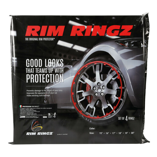 Inele protectie si design jante Rim Ringz - Rosu - 15''