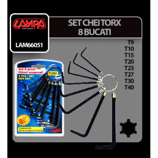 Set chei torx 8buc Lampa