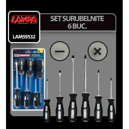 Set surubelnite 6buc Lampa