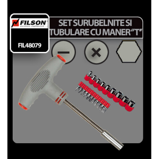 Set surubelnite si tubulare cu maner T Filson