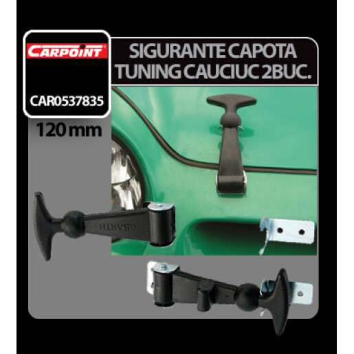 Sigurante capota tuning cauciuc 2buc Carpoint