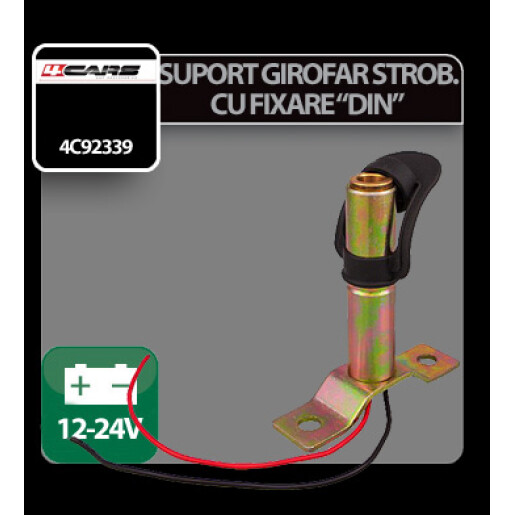 Suport pentru girofar cu priza DIN 12/24V - Fix-3