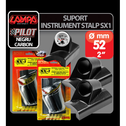 Suport instrument stalp SX1 (52mm) - Carbon - Stanga