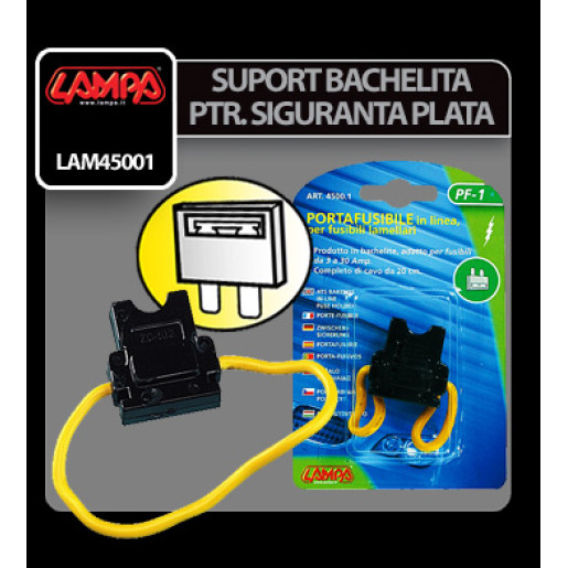 Suport bachelita pentru siguranta plata, legatura in linie