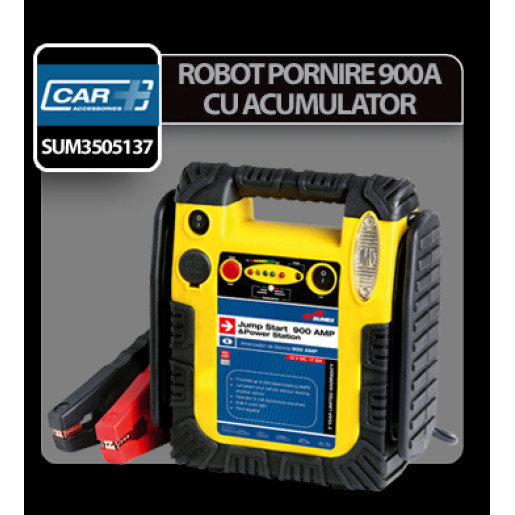 Robot pornire cu acumulator 900A Car Plus