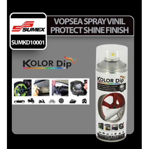 Vopsea spray cauciucata Kolor Dip 400ml - Lac protectie lucios