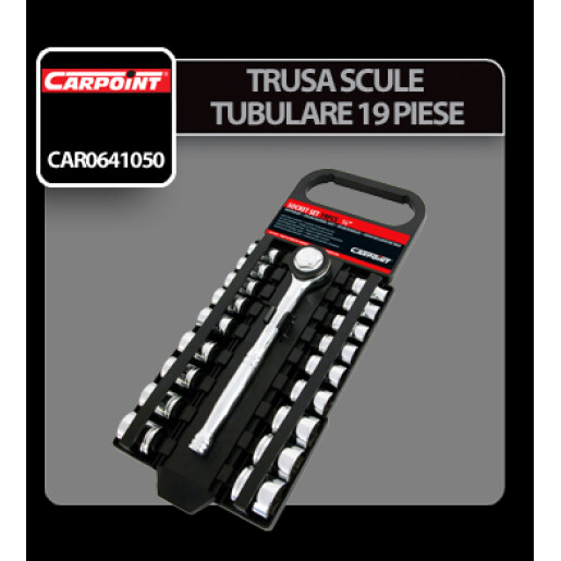 Trusa scule tubulare metrice si 3/8'' 19 piese