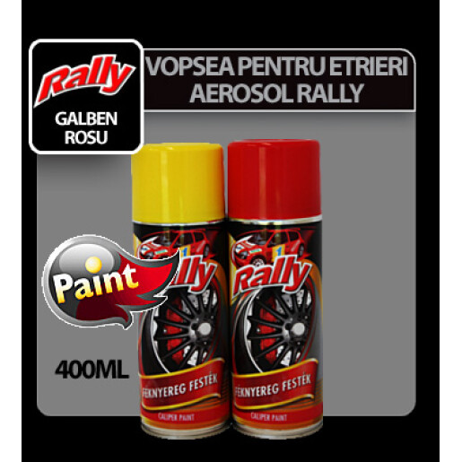 Vopsea pentru etrieri frana aerosol Rally 400ml - Galben