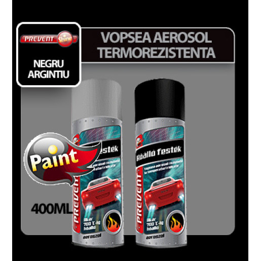 Vopsea termorezistenta aerosol Prevent 400ml - Argintiu