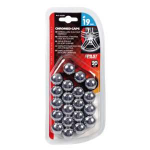 Ornamente prezoane metal cromat 20buc - Hex 19mm - Crom