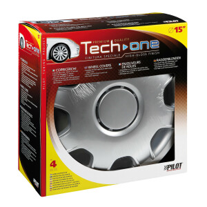 Capace roti furgoneta Speed Van 4buc - Argintiu - 15''