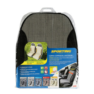 Huse scaun fata Sporting Fresh fibra naturala 2buc - Gri