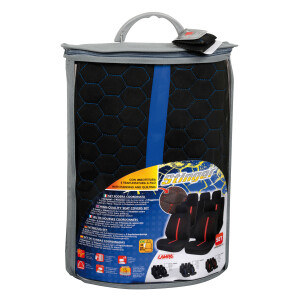 Huse scaun Stinger 9buc Negru/Albastru