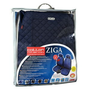 Huse scaun fata din bumbac Ziga 2buc - Albastru