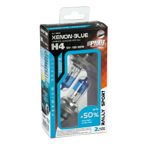 Bec halogen Xenon Blue +50% lumina H4 100/80W P43t 12V 2buc
