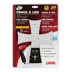 Ornament interior cu LED-uri New Series 24V - Cruce - Alb