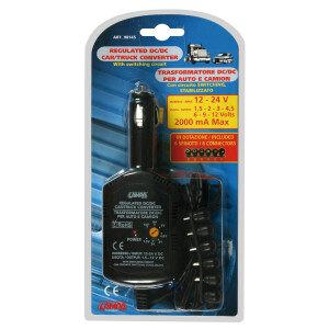 Incarcator auto, transformator DC/DC 12/24V - 2000mA 