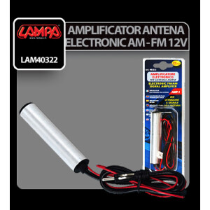 Amplificator de semnal antena electronic AM-FM Lampa 12V