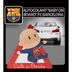 Autocolant Baby on board FC Barcelona 1buc