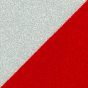 Autocolant reflectorizant dungi 2buc 8x39cm - Rosu/Alb