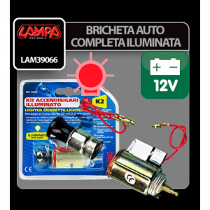 Bricheta auto completa iluminata K2 - Ø 21mm - 12V