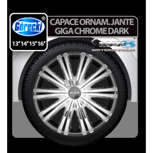 Capace roti auto Giga chrome dark 4buc - 13''