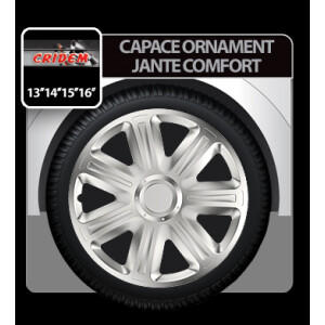 Capace roti auto Comfort 4buc - Argintiu - 16''