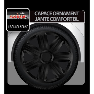 Capace roti auto Comfort BL 4buc - Negru - 15''