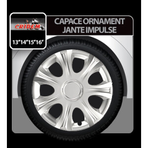 Capace roti auto Impulse 4buc - Argintiu - 15''