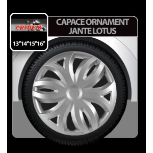 Capace roti auto Lotus 4buc - Argintiu - 13''