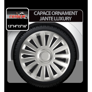 Capace roti auto Luxury 4buc - Argintiu - 15''