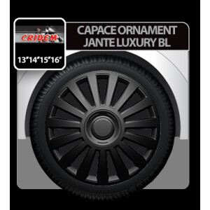 Capace roti auto Luxury BL 4buc - Negru - 14''