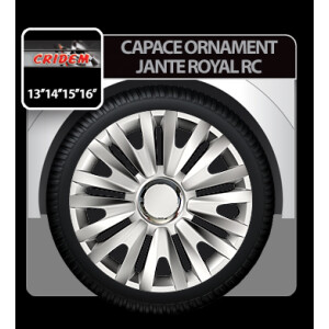 Capace roti auto Royal RC 4buc - Argintiu - 13''
