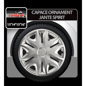 Capace roti auto Spirit 4buc - Argintiu - 14''