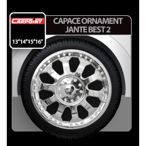 Capace roti auto Best 2 4buc - Crom - 13''
