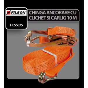 Chinga ancorare cu clichet si carlig Filson 1buc - 10m