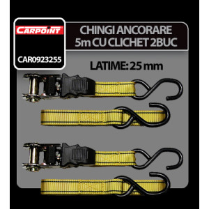 Chingi ancorare cu clichet si carlig Carpoint 2buc - 5m
