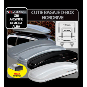 Cutie bagaje ABS D-Box 430 Litri Nordrive - Gri embosat