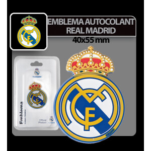 Autocolant emblema Real Madrid 40x55mm
