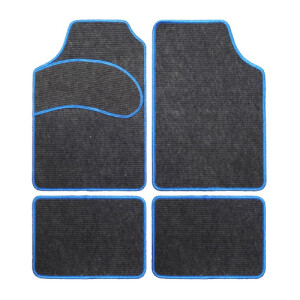 Covorase mocheta universale 4buc - Negru/Albastru