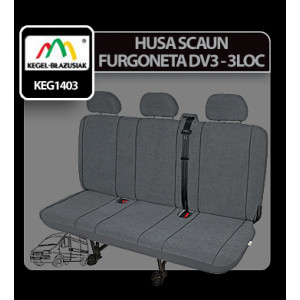 Huse scaun furgoneta de transport Elegance DV3 - 3Locuri
