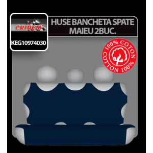 Huse bancheta spate maieu Koszulki 2buc - Albastru inchis