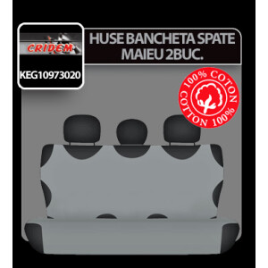 Huse bancheta spate maieu Koszulki 2buc - Gri