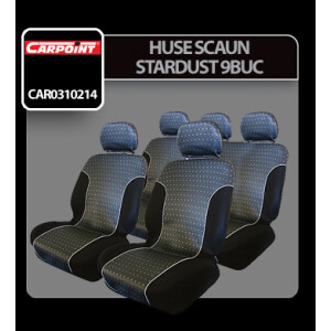Huse scaun Stardust 9buc - Gri/Negru